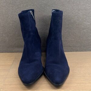 Margaux NYC Downtown Navy Blue Women's Ankle Boots